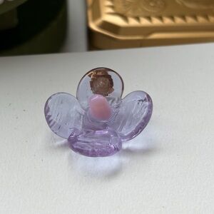 LEVENS JEWELS Purple & Pink Glass Flower Single Earring